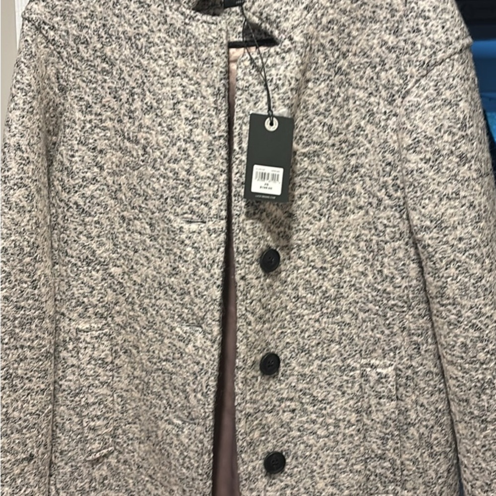 Lucky Brand Black and Gray Knit Jacket